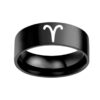 Twelve Constellation Rings Stainless Steel Male And Female Ring Rings - Image 7