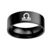Twelve Constellation Rings Stainless Steel Male And Female Ring Rings - Image 4