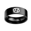 Twelve Constellation Rings Stainless Steel Male And Female Ring Rings - Image 6