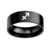 Twelve Constellation Rings Stainless Steel Male And Female Ring Rings - Image 2
