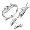 Cute Cat Jewelry Set - Ring - Ear Rings - Necklace - Image 10