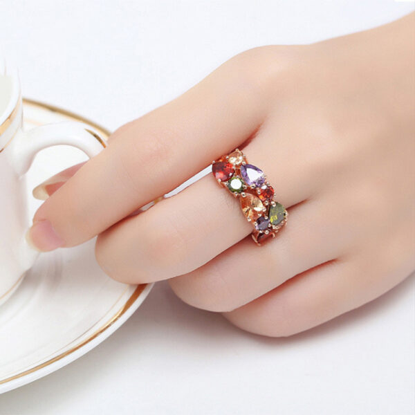3.  Palette of Dreams: Multicolor Stone Ring