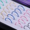 Box Of 40 Stainless Steel Curved Nose Rings - Image 2