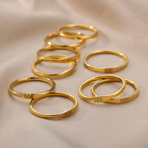 Simple Figure Men's And Women's Stainless Steel Rings