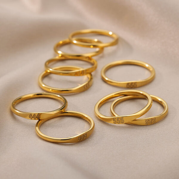 Simple Figure Men's And Women's Stainless Steel Rings