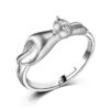 Cute Cat Jewelry Set - Ring - Ear Rings - Necklace - Image 4