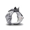 Halloween Rings Men's And Women's Fashion Personality Vintage Bat Ring Cute Jewelry - Image 2