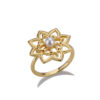Women's Stainless Steel Rings Vintage Golden Lotus Rings Men's Moon Sun Opal Rings Wedding Couple Rings - Image 5