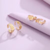 Shaped Rings Vintage Alloy Letter Cutout Heart Rings Set Of Four - Image 3