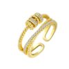 Turnable Anxiety Rings With Bead Relieve Stress Rings For Women Men Jewelry - Image 5