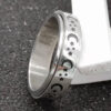 Stainless Steel Rotatable Spinner Ring Moon Stars Relieve Anxiety Rings - Image 8