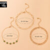 Simple Fashion Pastoral Style Jewelry Flower Love Anklet - Image 3