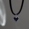 Micro Inlaid Zircon Rhinestone Love Heart Earrings - Image 5