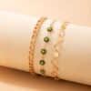 Simple Fashion Pastoral Style Jewelry Flower Love Anklet - Image 2