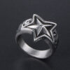 Stainless Steel Ring Men And Women Star Jewelry - Image 4