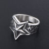 Stainless Steel Ring Men And Women Star Jewelry - Image 2