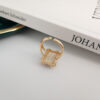 Gold stone ring - Image 3