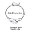 hree-piece anklet map love eight ladies anklet - Image 4
