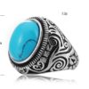 Native Black Stone Ring - Image 4