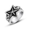 Stainless Steel Ring Men And Women Star Jewelry - Image 3