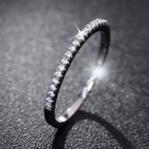Women Rhinestone Wedding Engagement Ring Jewelry