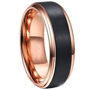 Two Tone Tungsten Steel Ring Jewelry
