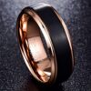 Two Tone Tungsten Steel Ring Jewelry - Image 4