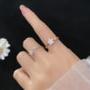 Five-petal Flower Korean Style Silver Ring - Image 4