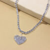 Love Rhinestone Anklet, Exotic All-Match Jewelry, Full Of Diamond Heart-Shaped Anklet - Image 5