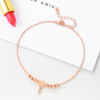 Korean Version Of The Smile Anklet Female Fresh Summer Ankle Jewelry Girlfriends Gift Fashion Smiley Beaded Zircon Anklet - Image 4