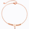 Korean Version Of The Smile Anklet Female Fresh Summer Ankle Jewelry Girlfriends Gift Fashion Smiley Beaded Zircon Anklet - Image 3