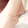 Korean Version Of The Smile Anklet Female Fresh Summer Ankle Jewelry Girlfriends Gift Fashion Smiley Beaded Zircon Anklet - Image 5