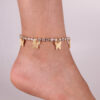 Love Rhinestone Anklet, Exotic All-Match Jewelry, Full Of Diamond Heart-Shaped Anklet - Image 9