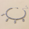 Love Rhinestone Anklet, Exotic All-Match Jewelry, Full Of Diamond Heart-Shaped Anklet - Image 3