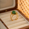 Retro Antique Natural Stone Ring - Image 2