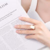 Gold stone ring - Image 2