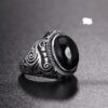 Native Black Stone Ring - Image 2