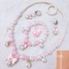 Children's Necklace Jewelry Pearl Bracelet Set - Image 6