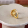 Sterling Silver Gold Plated South Red Ke Rotatable Ring Female - Image 6