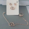 5PCS Fashion Butterfly Pendants Necklace Earrings Ring Bracelet Sets For Women Jewelry Set Bridal Wedding Jewelry Gift - Image 7