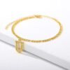 Initial Gold Letter Anklet Alphabet Pendants Jewelry - Image 9