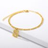 Initial Gold Letter Anklet Alphabet Pendants Jewelry - Image 3
