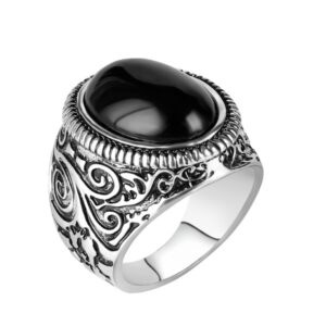 Native Black Stone Ring