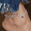 Eye Pendant Footwear Fashion Jewelry Bead Chain Anklet - Image 2