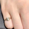 Alloy Geometric Flower Ring Jewelry For Women - Image 3