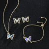 New Butterfly Necklace Jewelry Set - Image 10