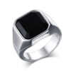 Ring with black stone - Image 2