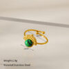 Fashion Natural Stone Turquoise Ring - Image 5