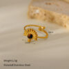 Vintage Natural Stone Ring Fashion - Image 6