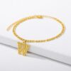 Initial Gold Letter Anklet Alphabet Pendants Jewelry - Image 4